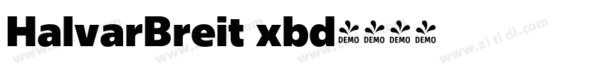 HalvarBreit xbd字体转换